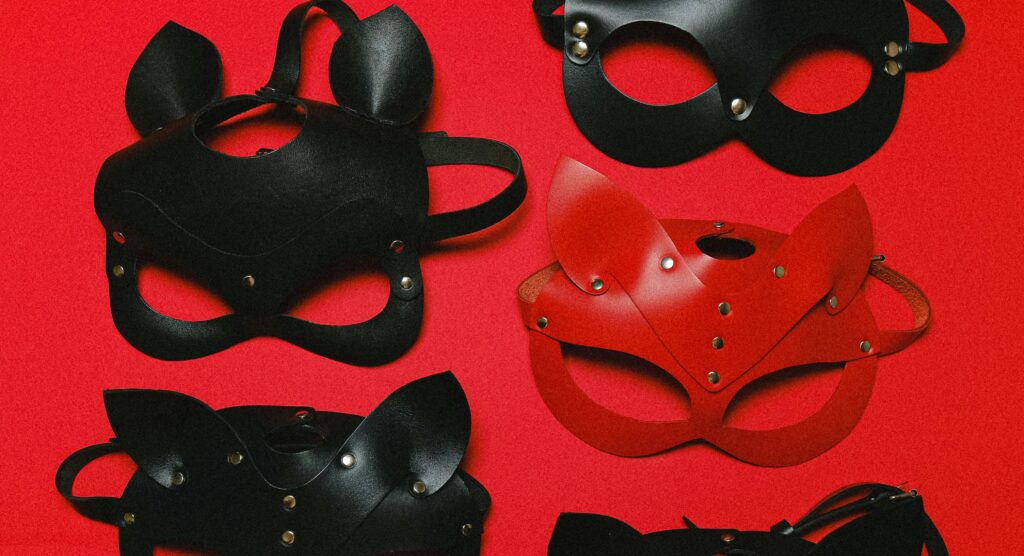 Leather Cat Masks