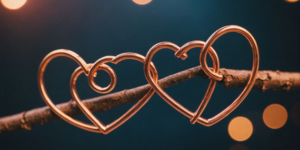 Three hearts representing polyamory and respect for individuality.