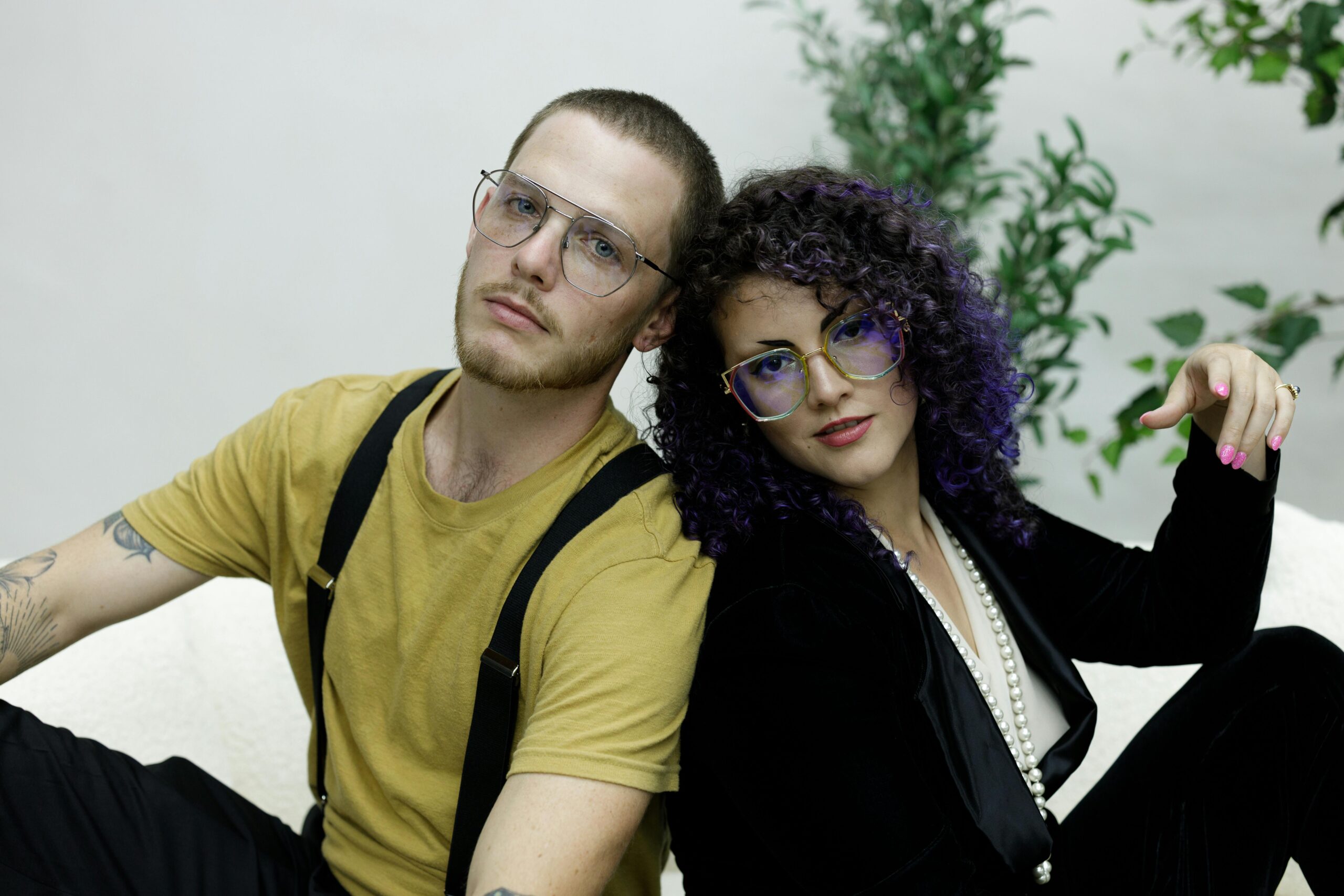 Trendy Young Couple with Glasses in Orlando