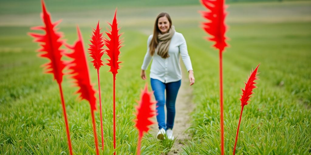 Couple avoiding thorny heart, red flags.