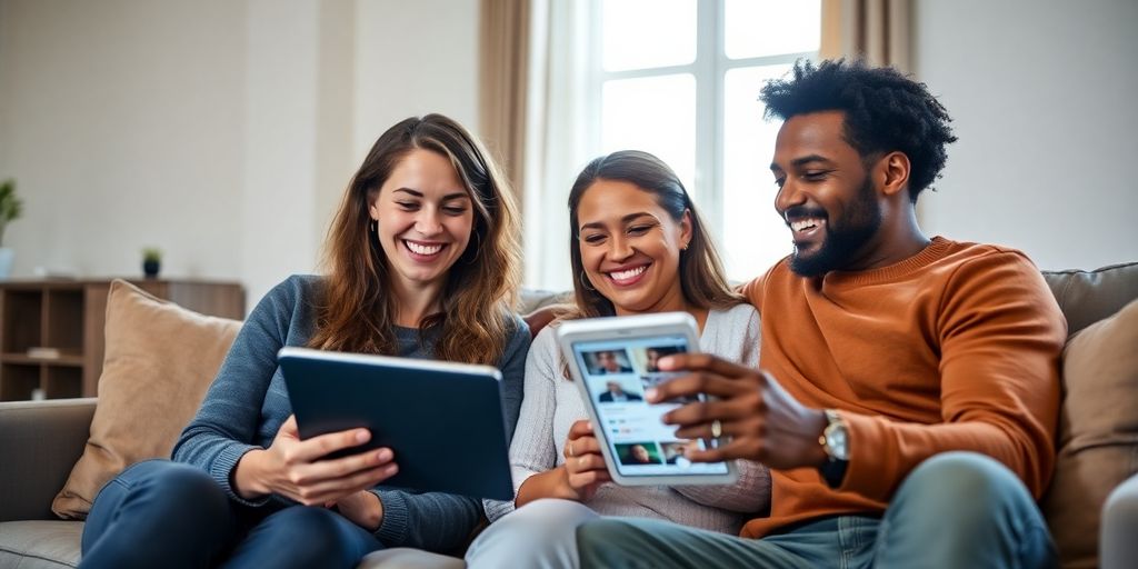 Diverse adults dating online, authentic connections.