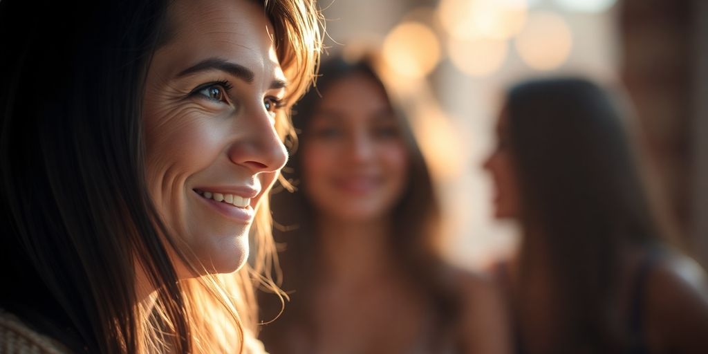 Introvert finding connection in a warm, colorful polyamorous relationship.