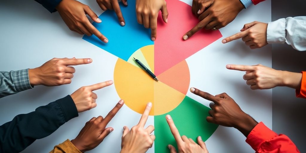 Partners collaborating on a shared calendar for scheduling.