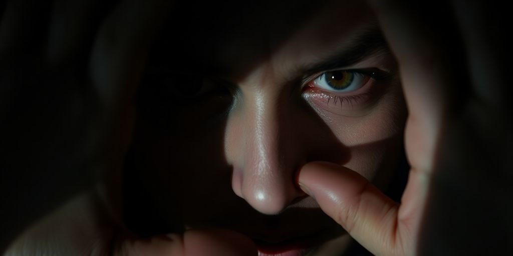 Person feeling trapped by manipulative hands.