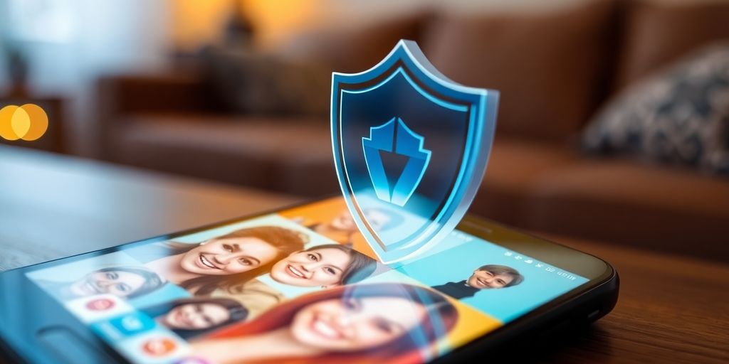 Secure multi-partner dating app on a smartphone.