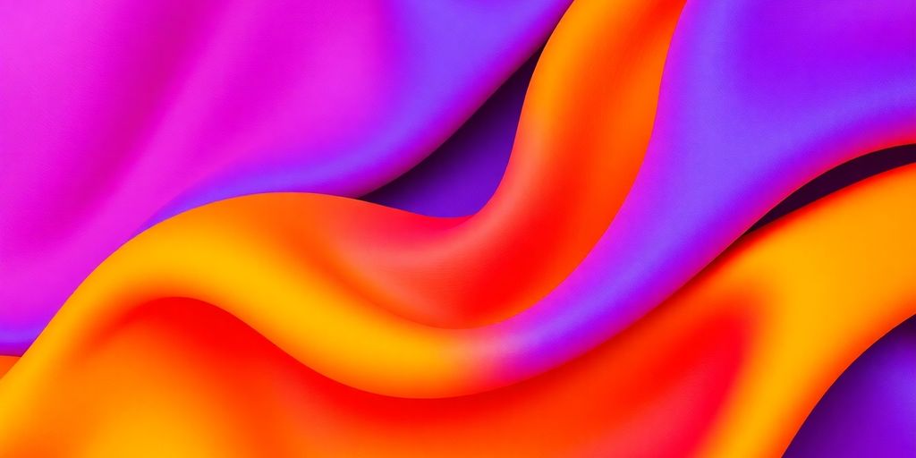 Three distinct colorful abstract shapes flowing together.
