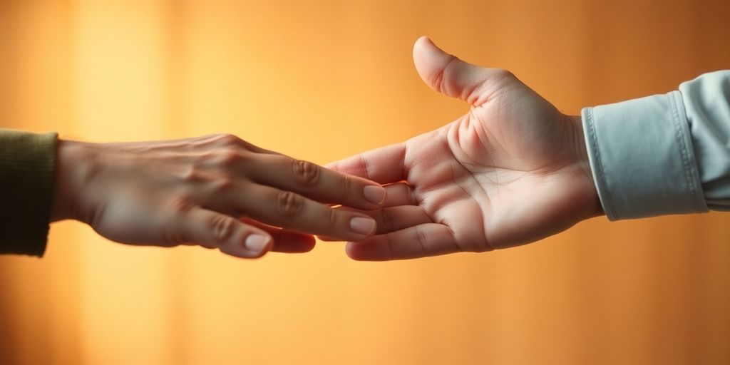 Two hands forming a barrier.