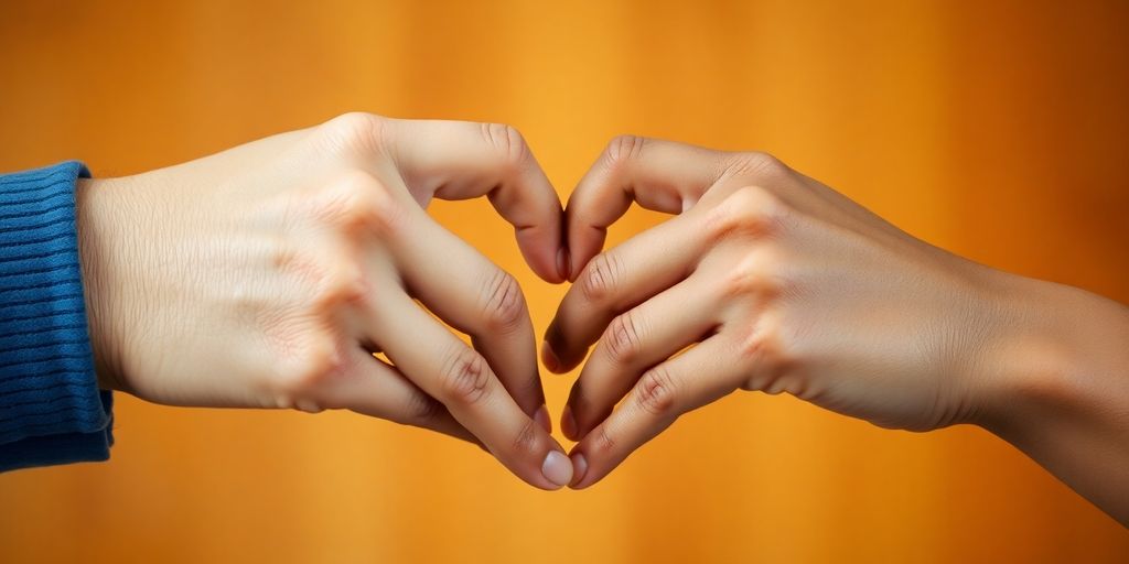 Two hands forming a heart shape.