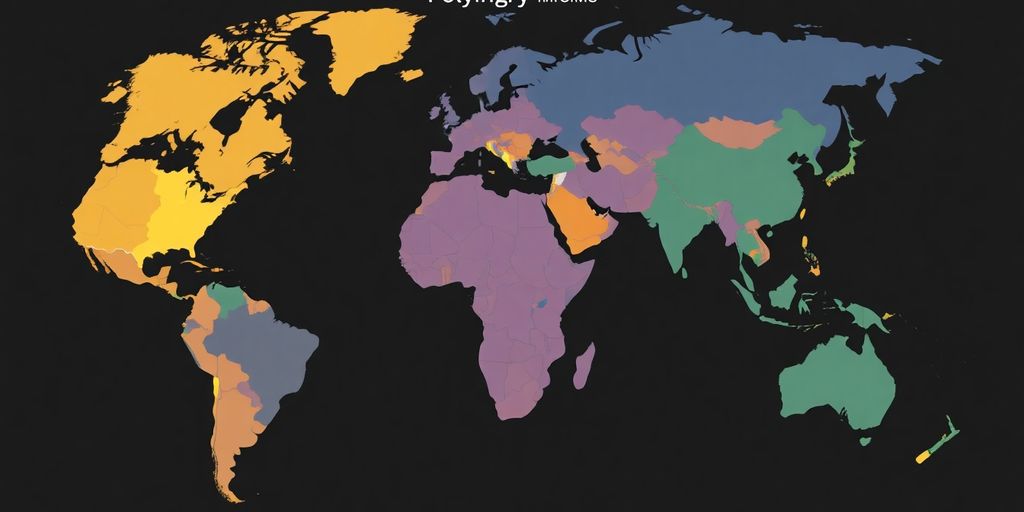 World map showing polygyny prevalence by country.