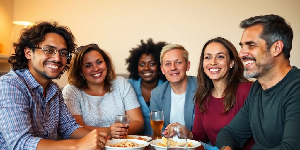 Diverse people embracing, illustrating consensual non-monogamy.