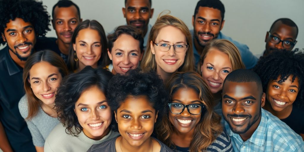 Fraysexual people diverse in appearance, looking confidently forward.