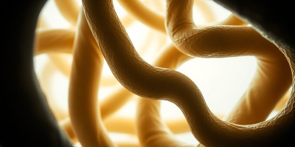 Intricate patterns of neural pathways merging.