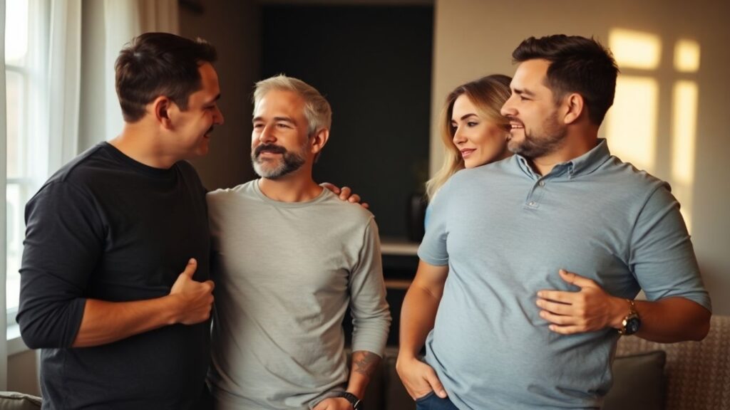 Couples discussing roles and boundaries in relationships.