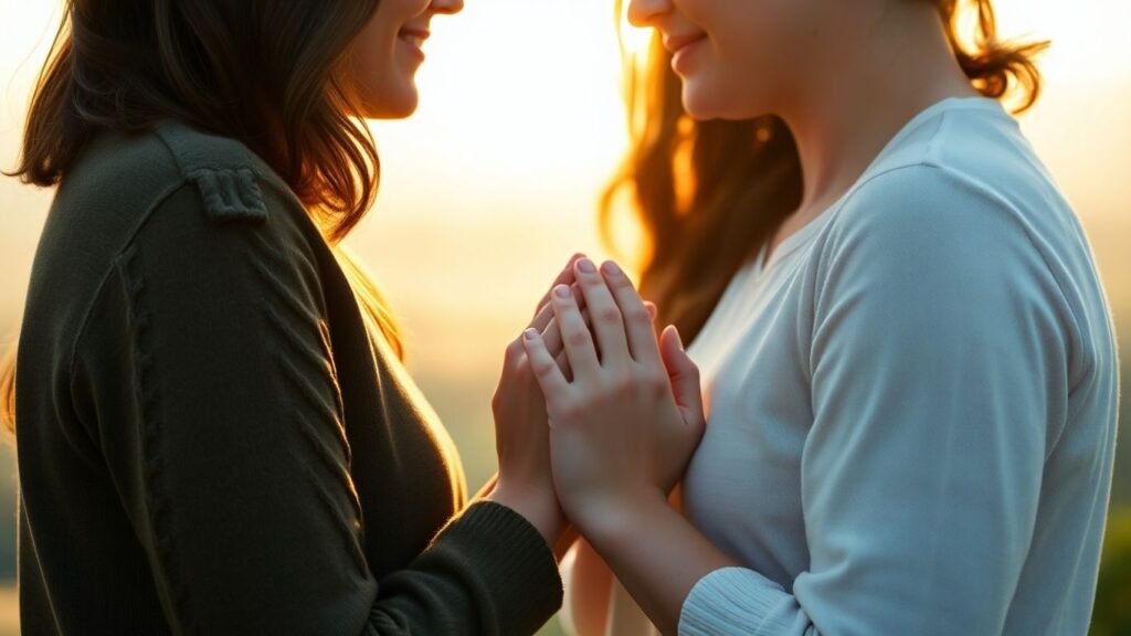 Couples embracing, symbolizing unconditional love.
