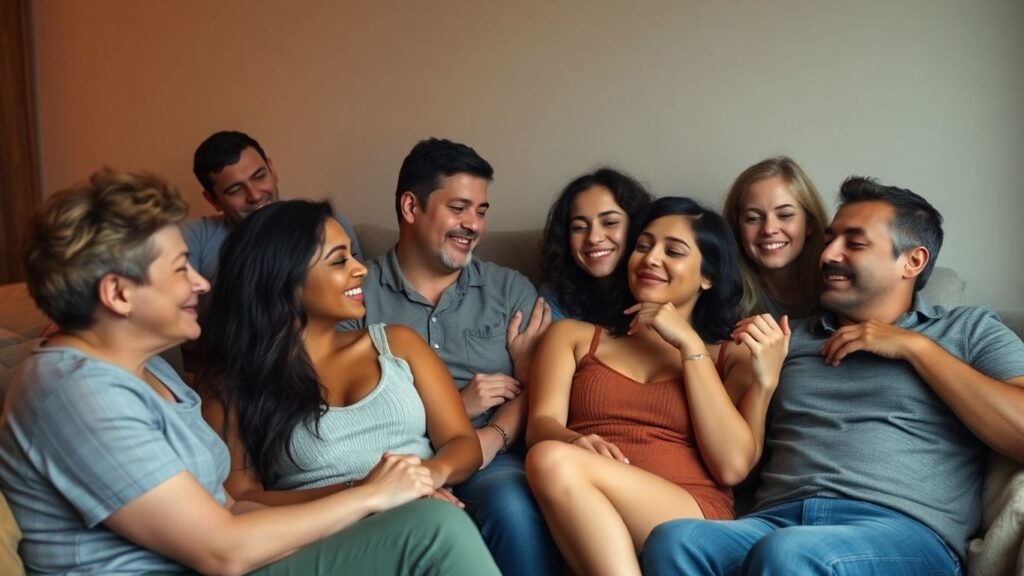 People in intimate, open relationships