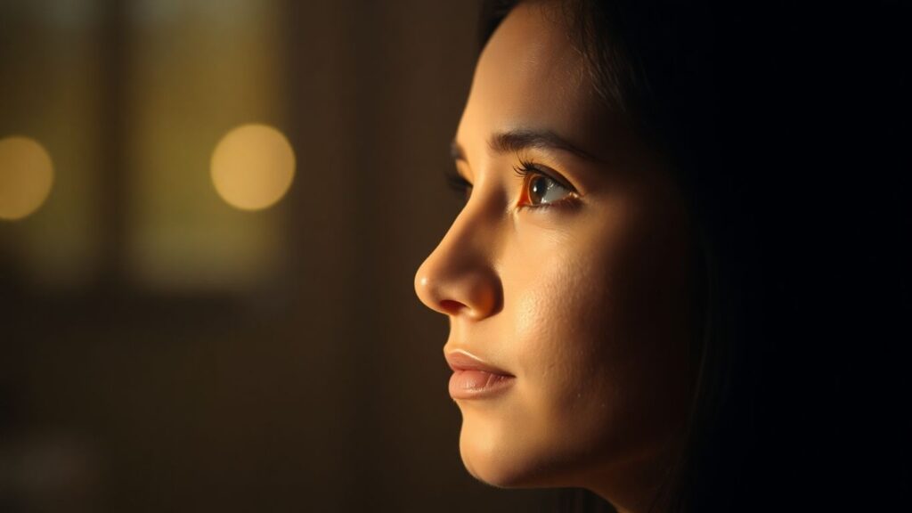 Person finding clarity and embracing ambiamorous identity.