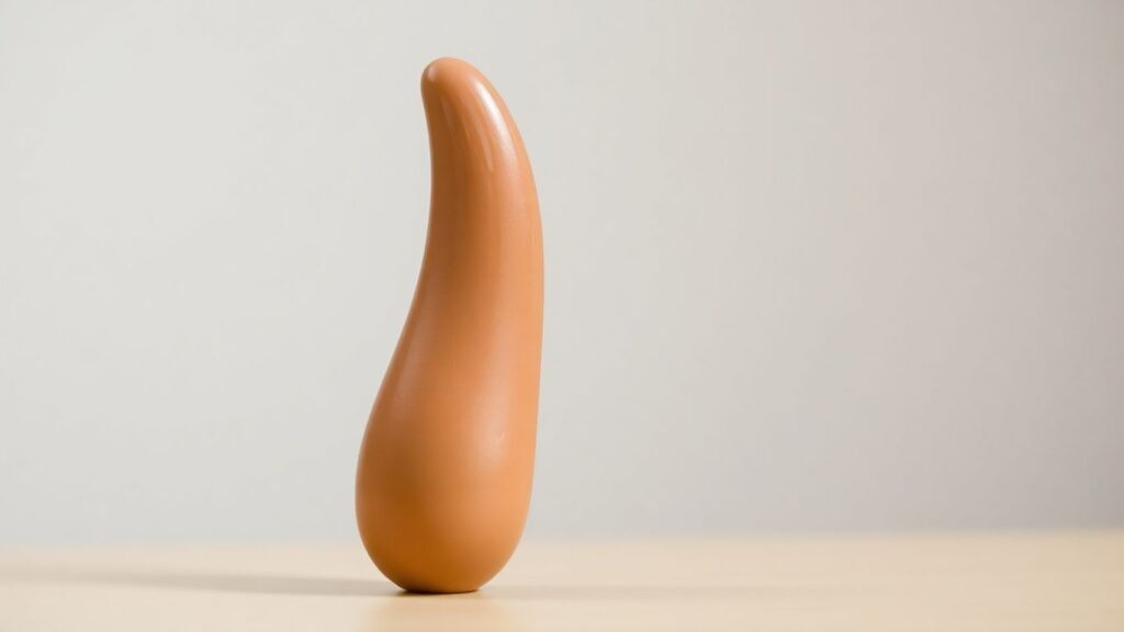 Stylized sculpture of a single penis.