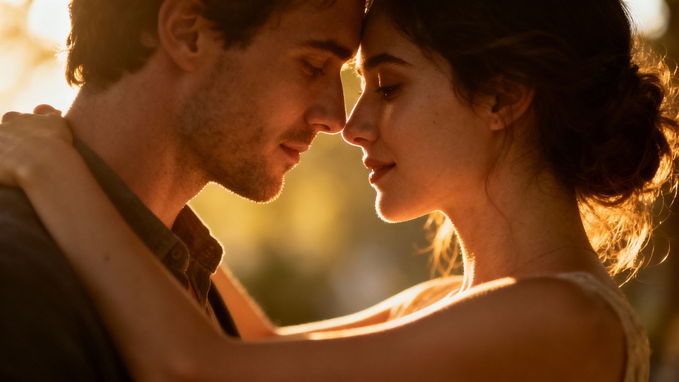 Two couples embracing, showing emotional connection and intimacy.